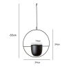 Nordic Metal Hanging Chain Flower Pot Iron Hanging Flower Basket Vase Plant Hanging Planter For Home Garden Balcony Decoration