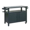 Grill Carts Outdoor Storage Cabinet with Wheels, Metal Outdoor Grill Table Kitchen Dining Table Cooking Prep BBQ Table for Patio, Kitchen Island, Home