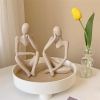 Nordic Abstract Thinker Statue Home Crafts Small Ornaments Resin Sculpture Statue Figurine Interior Office Home Modern Art Decor